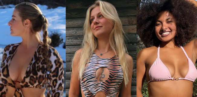 jasikini showing 3 different necklines